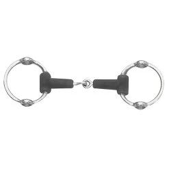 Centaur Jointed Rubber Loop Ring Gag - Stainless Steel