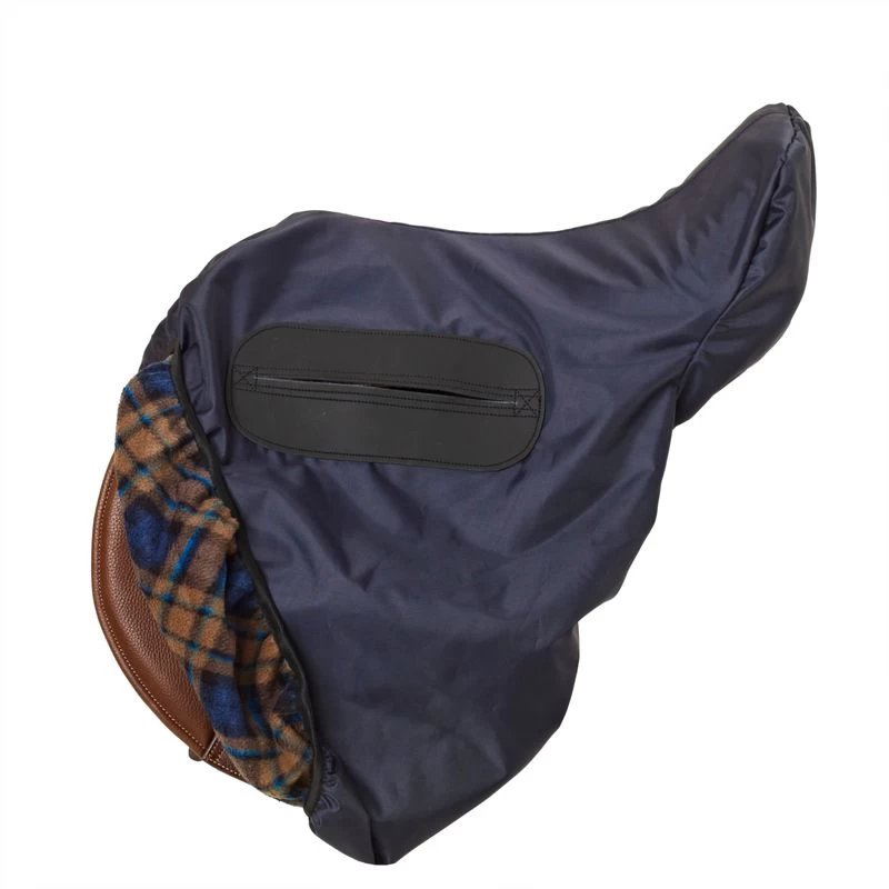Equi-Essentials Close Contact No-Scuff Saddle Cover - Navy - Image 2