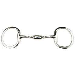 JP Korsteel Stainless Steel Oval Link Eggbutt Snaffle Bit