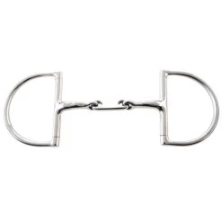 JP Korsteel Curved Dr Bristol Hunter Dee Ring Snaffle Bit