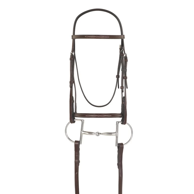 Camelot Fancy Raised Bridle - Brown