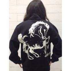 Animals To Wear "Boss" 1/4 Zip Sweatshirt - Black