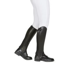 Dublin Evolution Rear Zip Half Chaps - Black