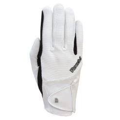 Roeckl Milano Riding Gloves - White/Black