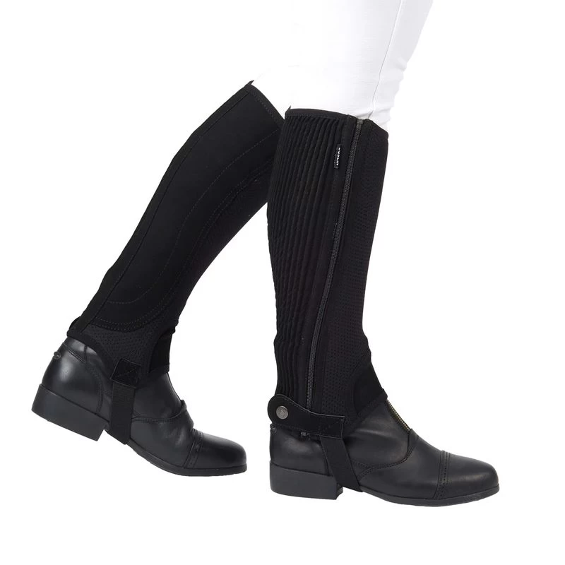 Dublin Easy-Care Mesh Half Chaps II - Black