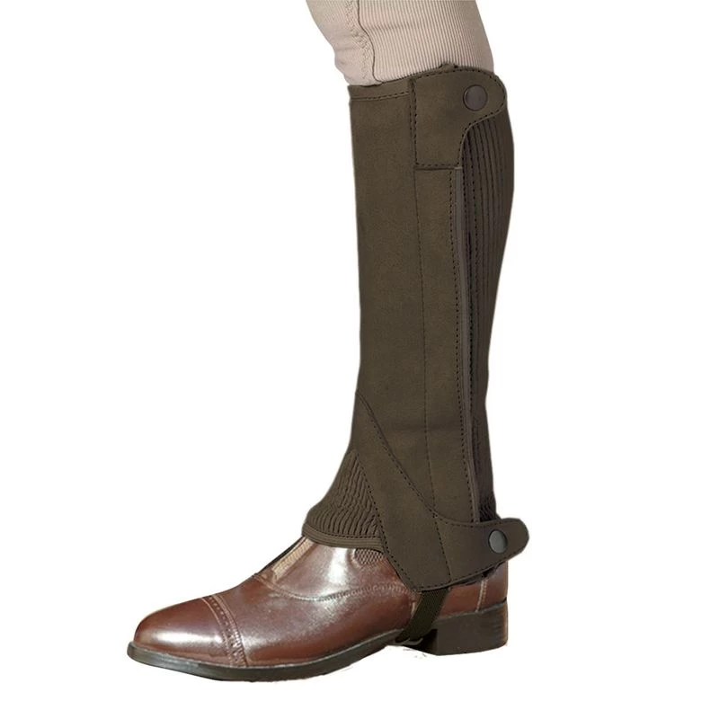 Ovation Kids' Elite Amara Ribb Half Chaps - Brown - Image 2