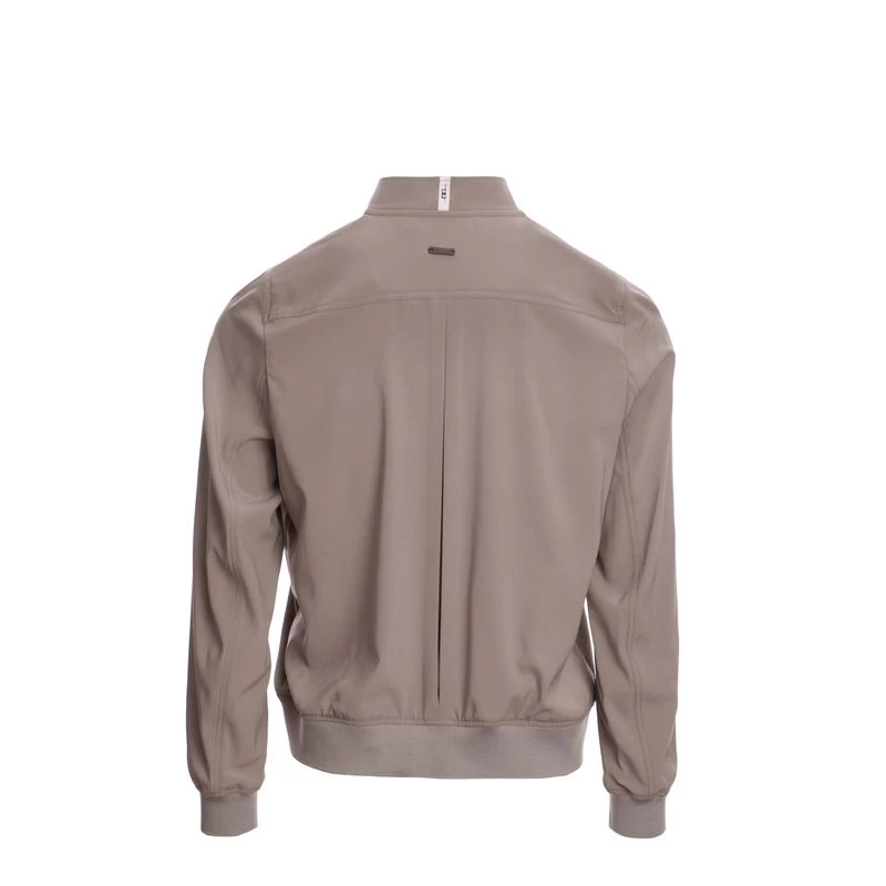 Alessandro Albanese Women's Luxury Silk Blouson Jacket - Taupe - Image 4