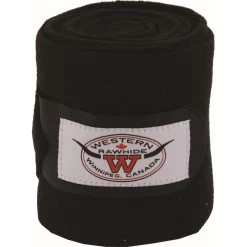 Western Rawhide Anti-Pilling Polo Wraps - Black