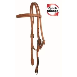 Western Rawhide Quick Change Bridle - Golden Tan