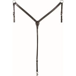 Western Rawhide Country Legend Basic Breastcollar - Dark Brown