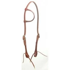 Western Rawhide Sliding Ear Headstall - Golden Tan