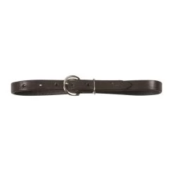 Western Rawhide 1" Leather Rig Strap - Dark Walnut