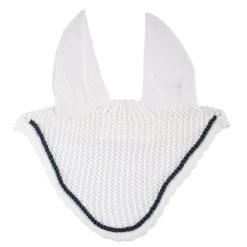 Horze River Ear Net - White/Peacoat Dark Blue