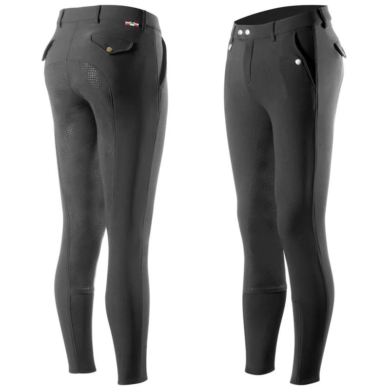 Horze Men's Grand Prix Full Seat Breeches - Black