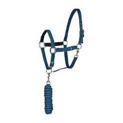 Horze Chicago Halter And Lead Rope - Lagoon Blue/Aegean Blue