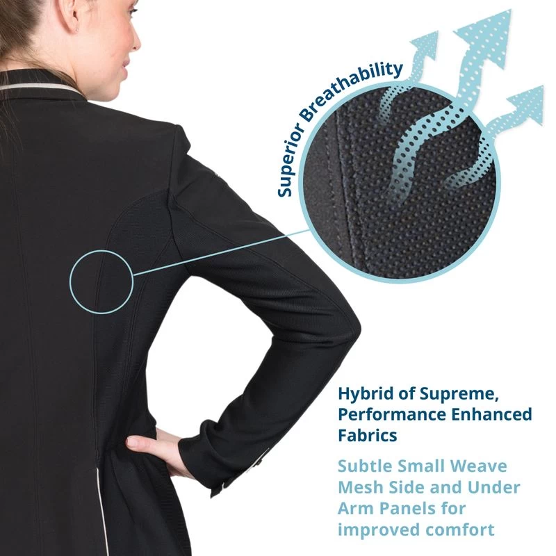 Ovation Women's Elegance Hybrid Euro Show Coat - Black - Image 3