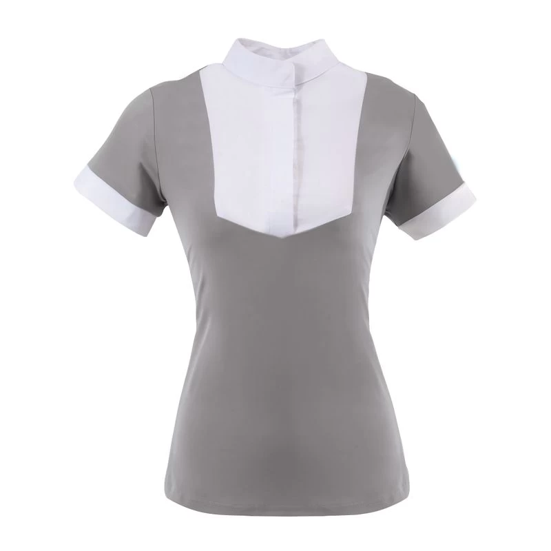 Ovation Women's Elegance Short Sleeve Show Shirt - Grey