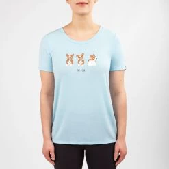 Irideon Women's Puppy Club Swing Tee - Energy Blue