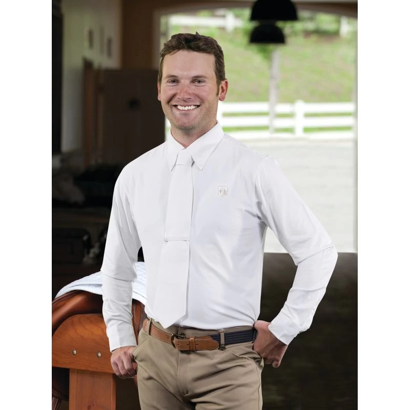 Romfh Men's Competitor Long Sleeve Show Shirt - White