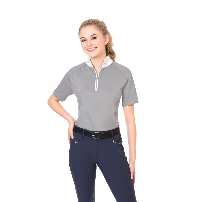 Ovation Women's Elegance Sparkle Show Shirt - Grey - Image 3