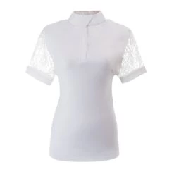 Ovation Women's Elegance Lace Show Shirt - White