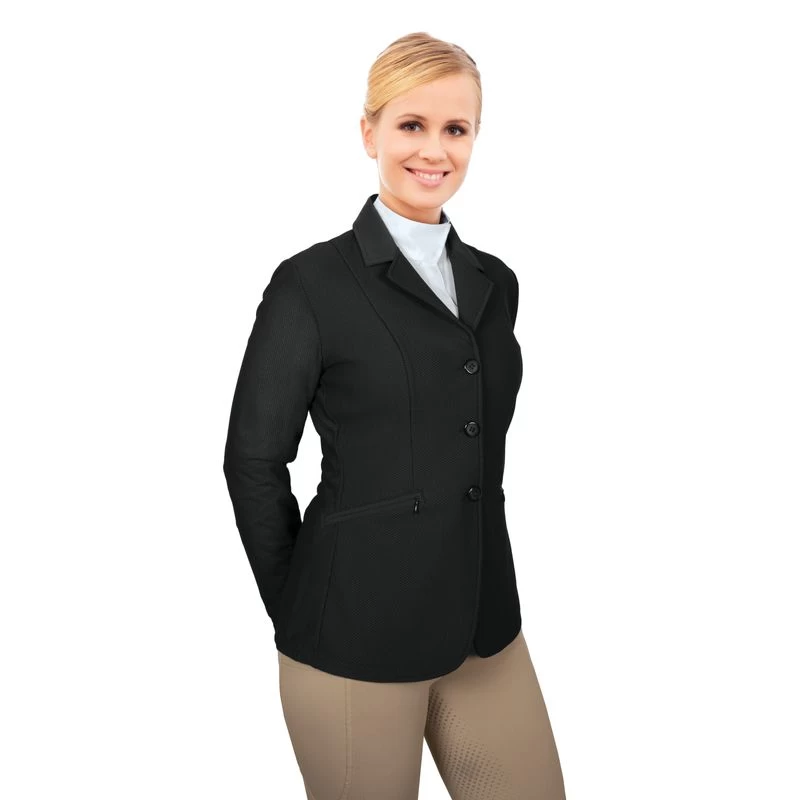 Ovation Women's Signature AirFlex 3-Button Show Coat - Black - Image 2