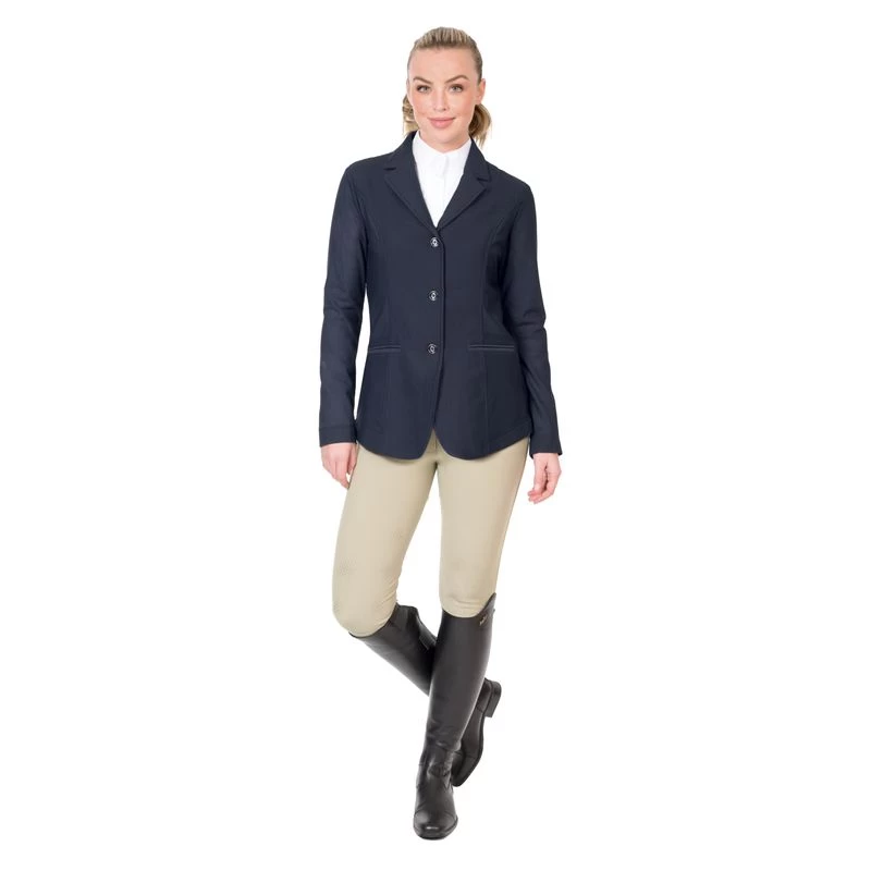 Ovation Women's Signature AirFlex 3-Button Show Coat - Navy