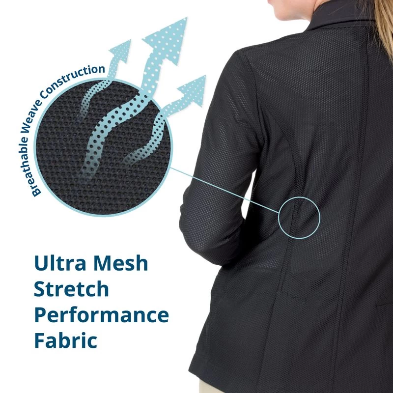 Ovation Women's Signature AirFlex 3-Button Show Coat - Navy - Image 4