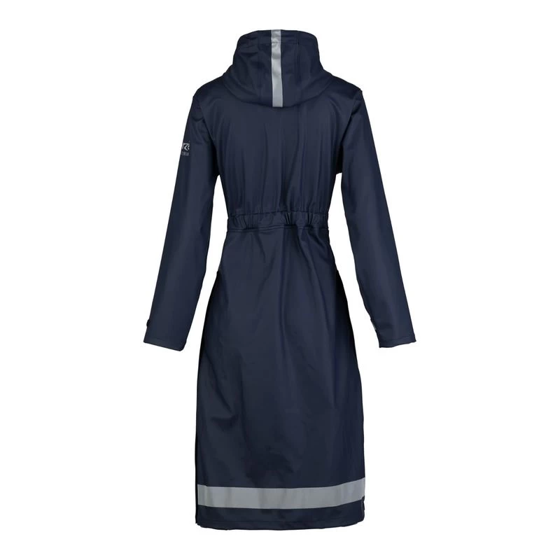 Horze Women's Hazel Long Raincoat - Dark Navy - Image 2
