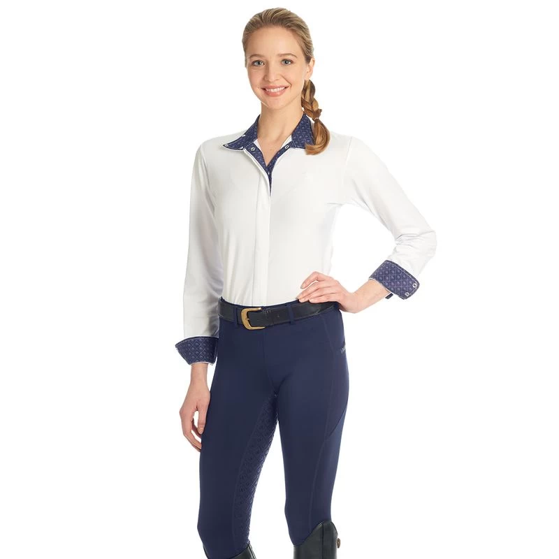 Ovation Women's Aerowick GripTec Full Seat Tight - Navy - Image 2