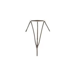 Ovation Elite Raised Breastplate W/Standing Martingale - Dark Brown