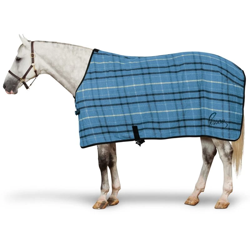 Pessoa Wool Cooler - Blue Plaid