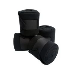 Roma Thick Polo Bandages 4 Pack - Black