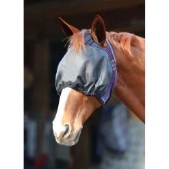 Kensington UViaitor Dartless Fly Mask W/Web Trim And Forelock Opening - Lavender Mint