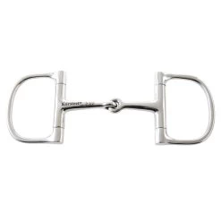 Korsteel Stainless Steel Barrel Dee Ring Snaffle Bit