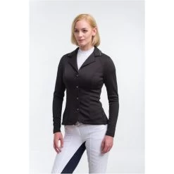 Cavalliera Women's Crystal Second Skin Show Jacket - Black
