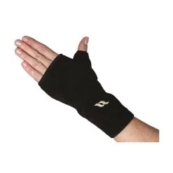 Back On Track Fleece Wrist Brace With Thumb - Black - Black