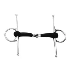 Korsteel Soft Rubber Jointed Full Cheek Snaffle Bit