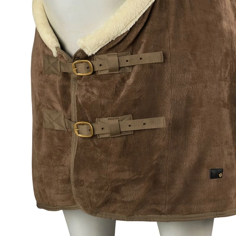 Horze Lincoln Fleece Blanket W/Padded Collar - Dark Brown - Image 2