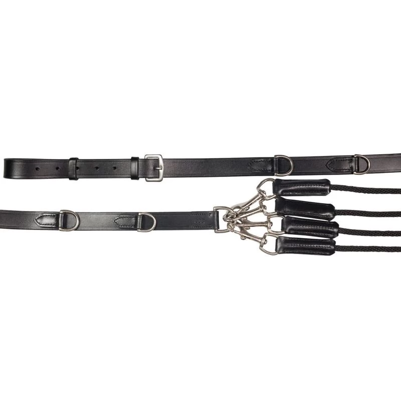 Horze De Gogue Aid Reins - Black - Image 2