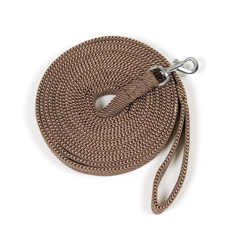 Centaur Cushion Padded Lunge Line - Tan/Brown