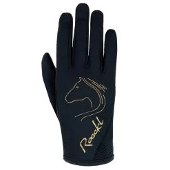 Roeckl Kids' Tryon Gloves - Black/Gold