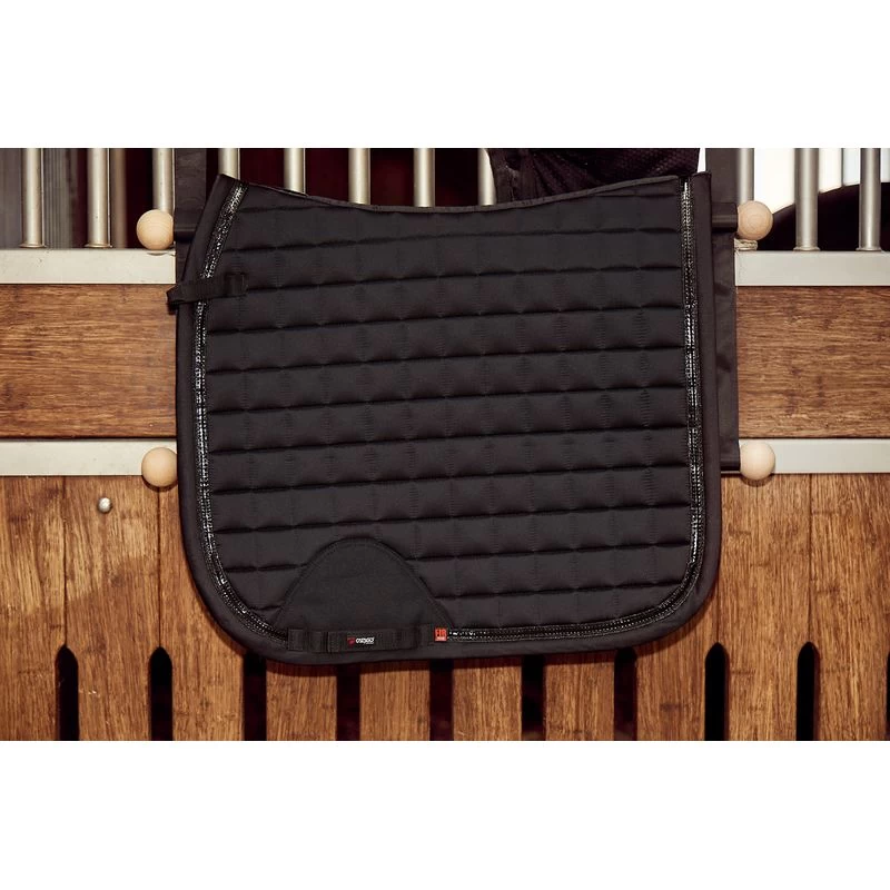 Catago FIR-Tech Elegant Dressage Pad - Black - Image 3