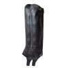 Horze Kids' Billie Synthetic Half Chaps - Black