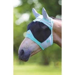 Shires Air Motion Fly Mask W/Ears - Aqua
