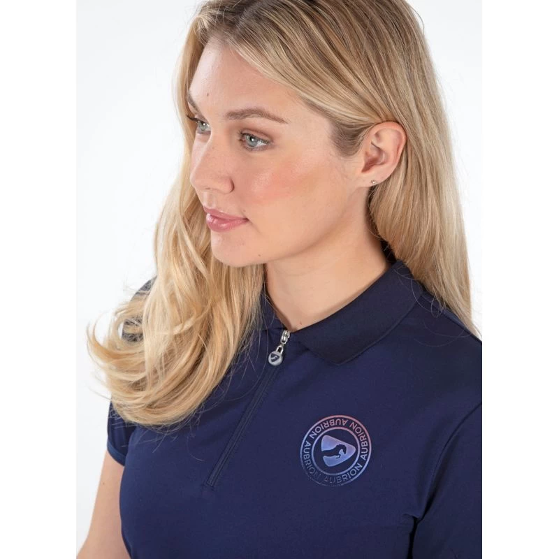Shires Aubrion Women's Parsons Tech Polo - Dark Navy - Image 6