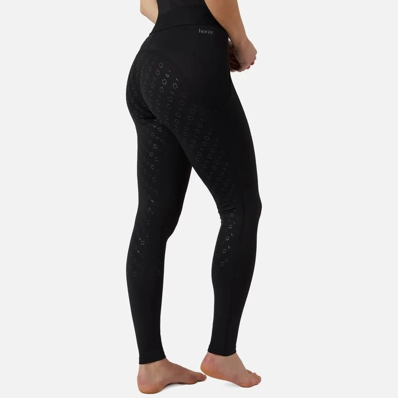 Horze Women's Nadia 4-Pocket Full Seat Tights - Black - Image 3