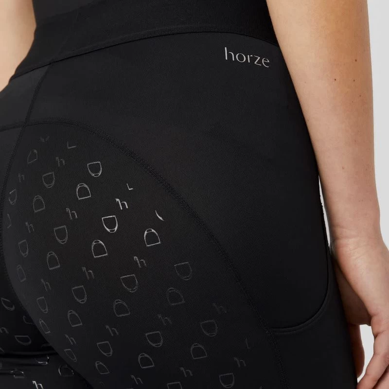 Horze Women's Nadia 4-Pocket Full Seat Tights - Black - Image 4
