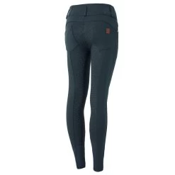 Horze Kids' Tara High Waist Full Seat Breeches - Obscure Night Dark Blue