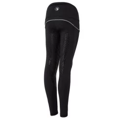 Horze Kids' Nicki Breathable Technical Full Seat Tights - Black